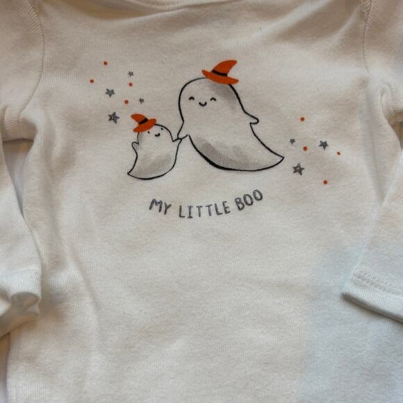 Carter's 'My Little Boo' Halloween Top and Bottom Tutu Set 3M - Picture 3 of 6